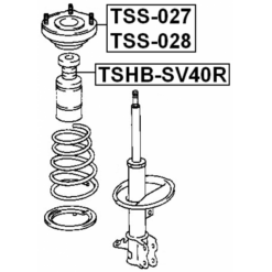 Alternative view of REAR SHOCK ABSORBER MOUNTING RIGHT