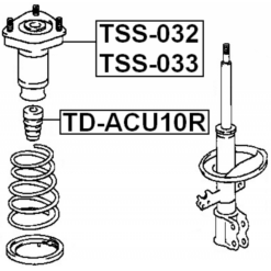 Alternative view of REAR SHOCK ABSORBER MOUNTING RIGHT