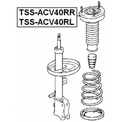 Alternative view of REAR SHOCK ABSORBER MOUNTING RIGHT