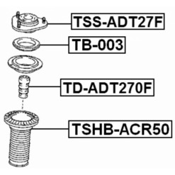 Alternative view of FRONT SHOCK ABSORBER MOUNTING