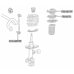 Alternative view of FRONT SHOCK ABSORBER MOUNTING
