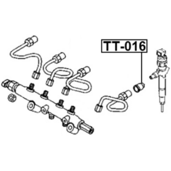 Alternative view of O-RING FUEL INJECTOR