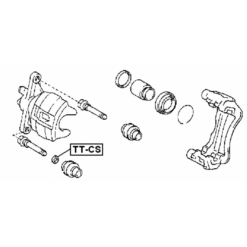 Alternative view of BRAKE CALIPER SLIDE PIN BUSHING