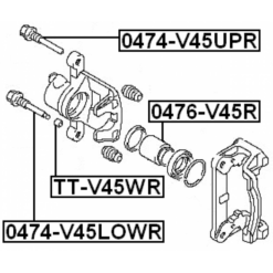 Alternative view of BRAKE CALIPER SLIDE PIN BUSHING