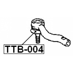 Alternative view of TIE ROD END BOOT 47X30X19.8
