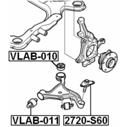 Alternative view of BUSHING, FRONT LOWER CONTROL ARM