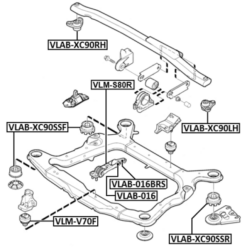 Alternative view of FRONT ENGINE MOUNT BUSHING