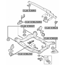 Alternative view of RIGHT BUSHING, SUBFRAME TRANSVERSE LINK