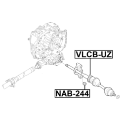 Alternative view of AXLE SHAFT BEARING