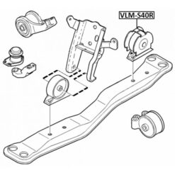 Alternative view of REAR ENGINE MOUNT