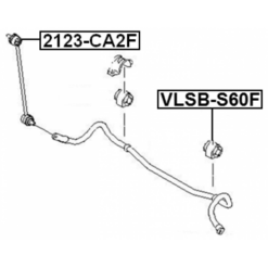 Alternative view of FRONT STABILIZER BAR BUSH D20