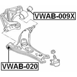 Alternative view of FRONT BUSHING, FRONT CONTROL ARM