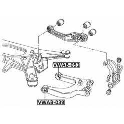 Alternative view of BUSHING, REAR LOWER CONTROL ARM
