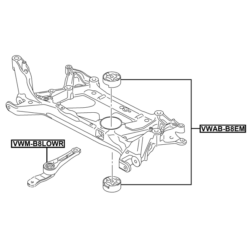 Alternative view of SUBFRAME BUSHING KIT
