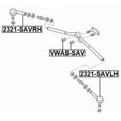Alternative view of STEERING TIE ROD BUSHING