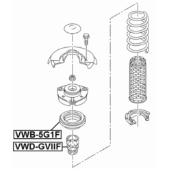 Alternative view of FRONT SHOCK ABSORBER BEARING
