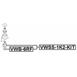 Alternative view of FRONT SHOCK ABSORBER BEARING