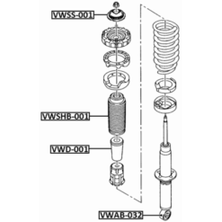 Alternative view of FRONT SHOCK ABSORBER JOUNCE BUMPER