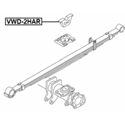 Alternative view of REAR LEAF SPRING RUBBER BUFFER