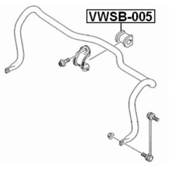 Alternative view of FRONT STABILIZER BAR BUSH D24