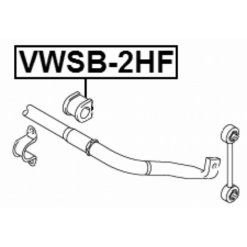 Alternative view of FRONT STABILIZER BAR BUSH D26.3