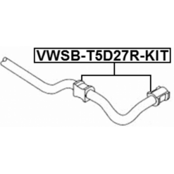 Alternative view of REAR STABILIZER BAR BUSH KIT D27