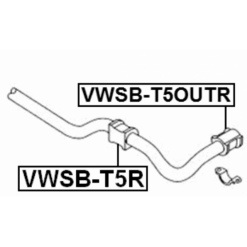 Alternative view of REAR STABILIZER BAR BUSH D21