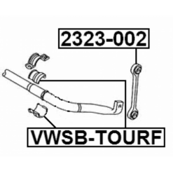 Alternative view of FRONT STABILIZER BAR BUSH D37